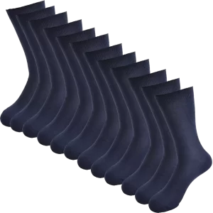 12 Navy Bambus Strømper