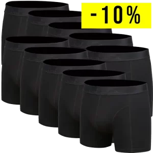 10 Sorte Bambus Underbukser