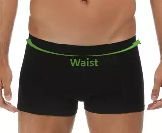 Størrelsesguide til underbukser og boxershorts