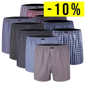 10 Vævede Boxershorts